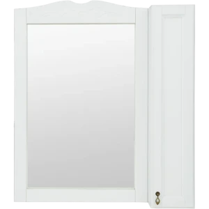 Шкаф зеркальный O-mebel «Retro», 85 см, массив бука, цвет белый 15086855 STLM-2034894