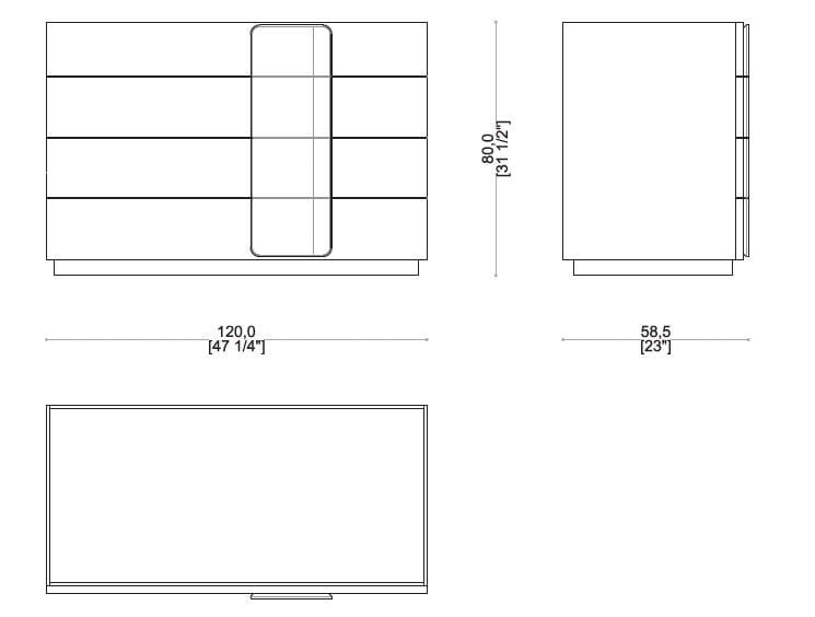 Комод из черного дерева Sicis Dover ARCH-00067994 - Вид №4