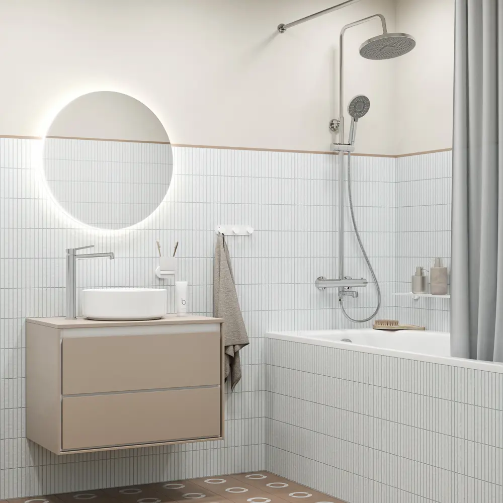 89348636 Смеситель для раковины Iddis Odda ODDSB01i01 однорычажный цвет хром STLM-0995426 - Вид №1