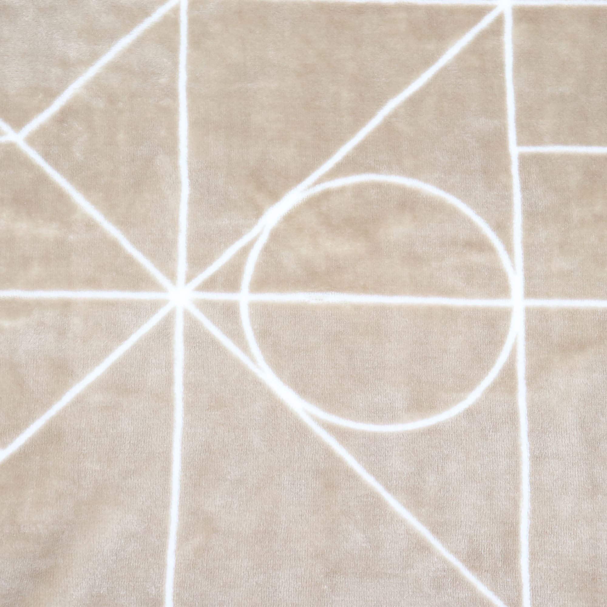 82553694 Плед «Арго» 200x220 см микрофибра цвет бежевый Santreyd  - Вид №1