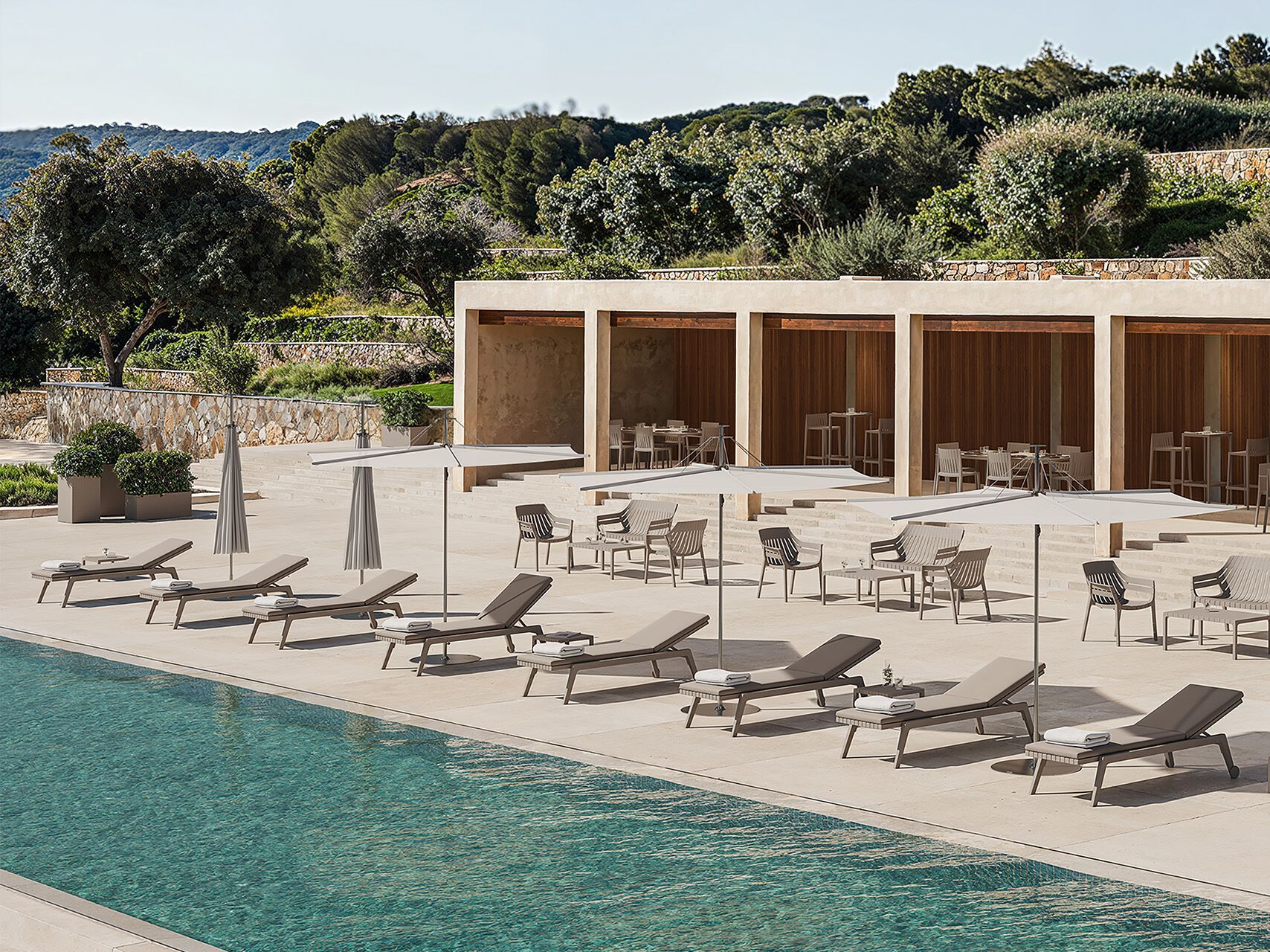 Полипропиленовая откидная Садовая кровать Vondom Spritz ARCH-00141096 - Вид №4