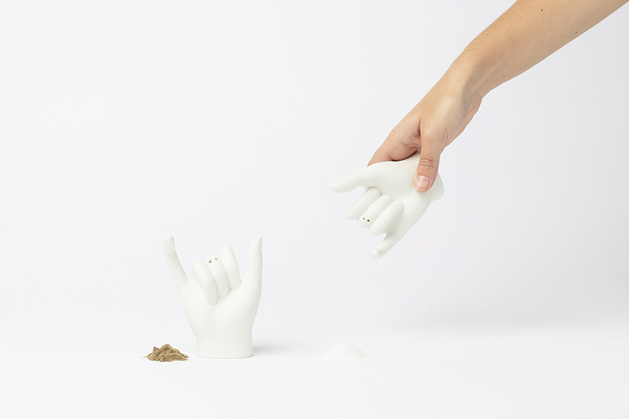 Солонка и перечница белые Pinky Swear DOIY ДИЗАЙНЕРСКИЕ 00-3870637 Белый  - Вид №4