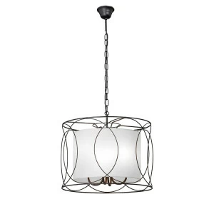 Подвесная люстра Vitaluce V4479-1/4 VITALUCE ДИЗАЙНЕРСКИЕ 328655 Белый;черный