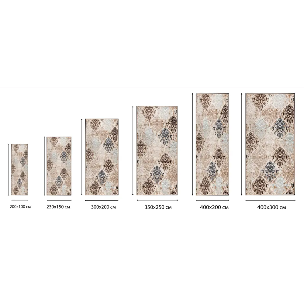 Ковер полипропилен Люкс L013 200x300 см цвет бежевый 82172616 STLM-2066046 MERINOS  - Вид №4