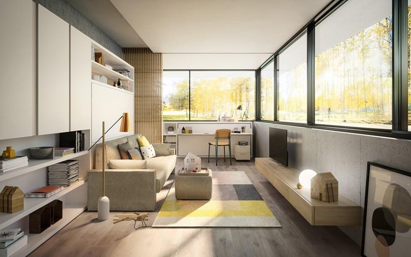 CLEI Оборудованная стенка с раскладной кроватью Circe CIRCÉ sun-id-1426774 - Вид №1