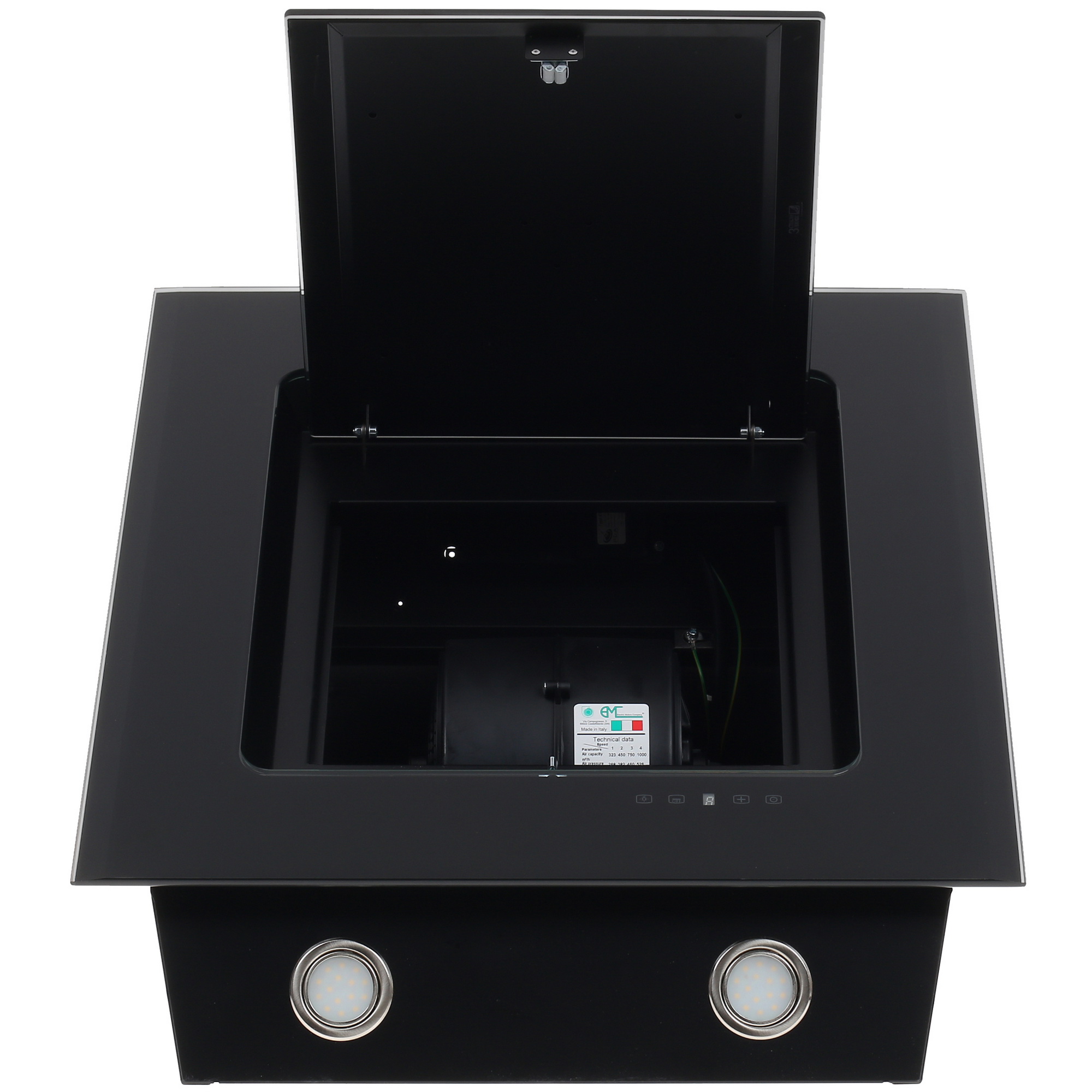 1138231 Вытяжка наклонная ELIKOR Оникс 60П-1000-Е4Д черный/черный STDN-0148150 - Вид №6