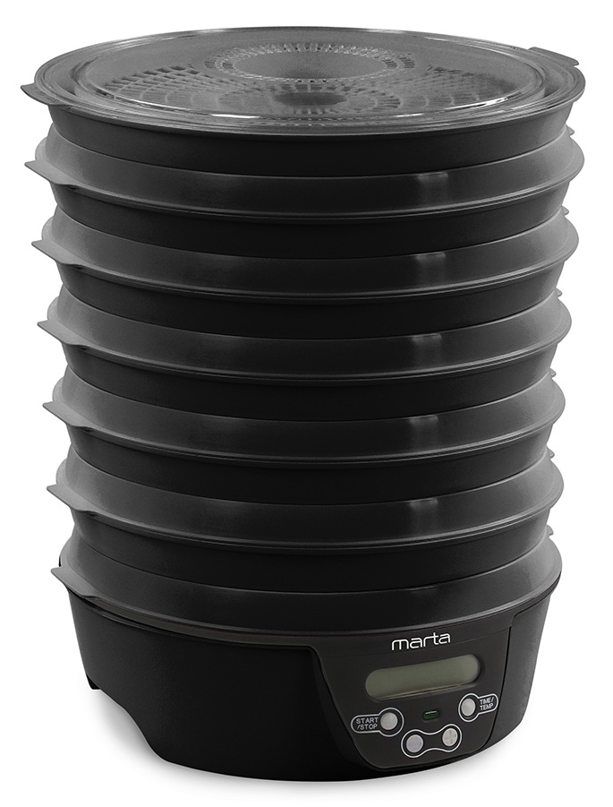 9934675 Сушилка для овощей и фруктов MARTA MT-FD1888E черный STDN-0080720 - Вид №3