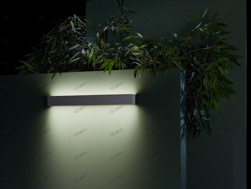 LEDS C4 Настенный светодиодный светильник для улицы с прямым и отраженным светом из алюминия sun-id-1366556