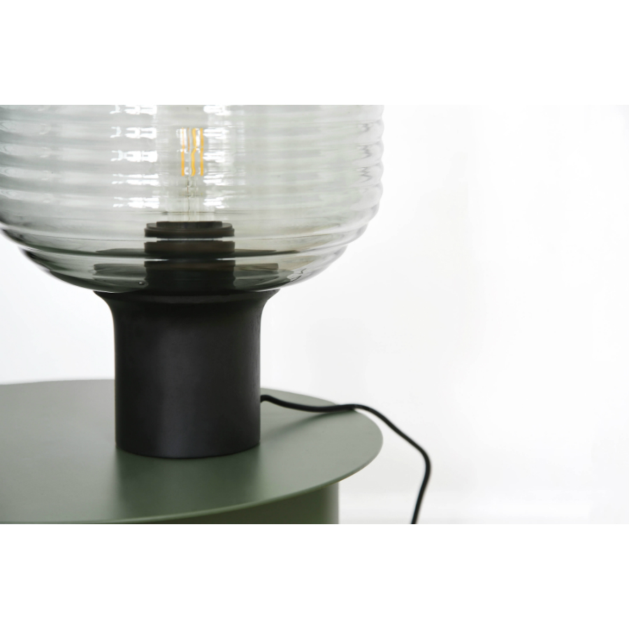 Лампа настольная Honey, D26 см, серая Frandsen 25442705011 - Вид №3