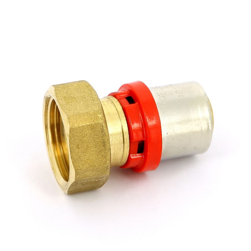 Муфта пресс-В с накидной гайкой плоская прокладка TIEMME 20x1/2 1650061 - Вид №2