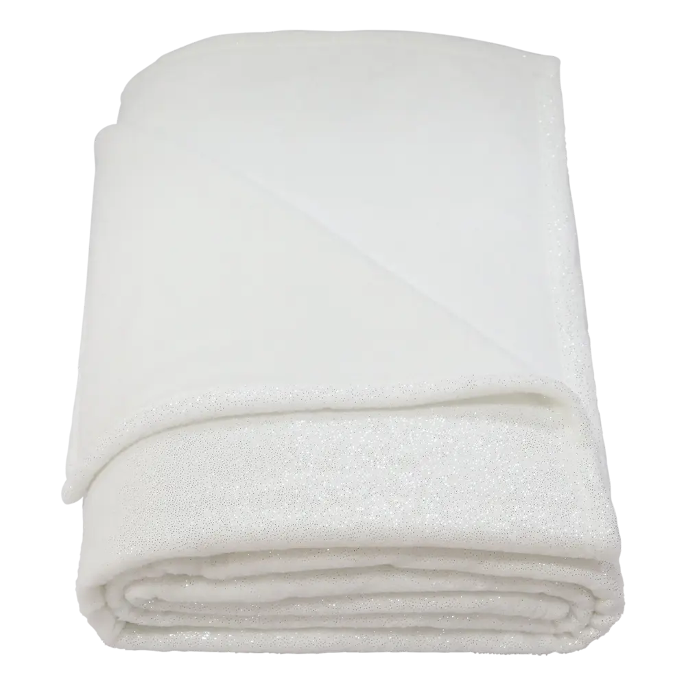 Плед «Снег» 180x200 см фланель цвет белый Santreyd Новый Год STLM-2012655 - Вид №2