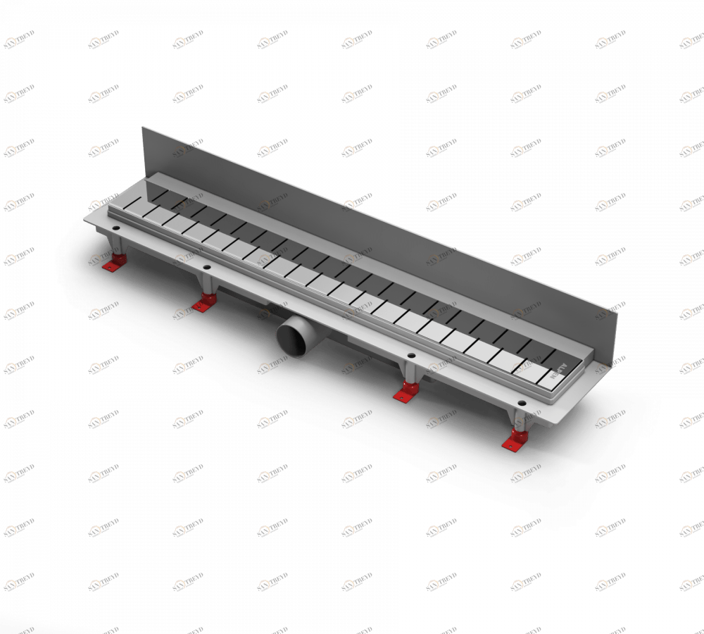 Водоотводящий желоб ALPEN Medium ALP-750M3 для монтажа вплотную к стене 
