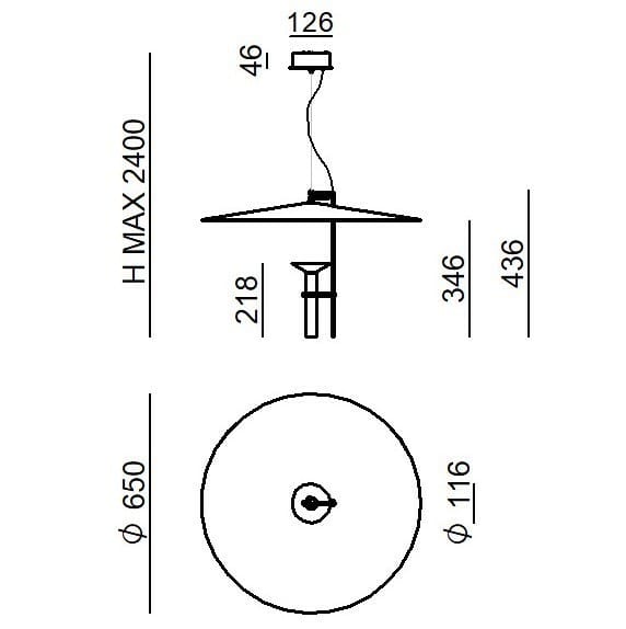 Алюминиевый подвесной светильник Stilnovo ARCH-00146572 - Вид №5