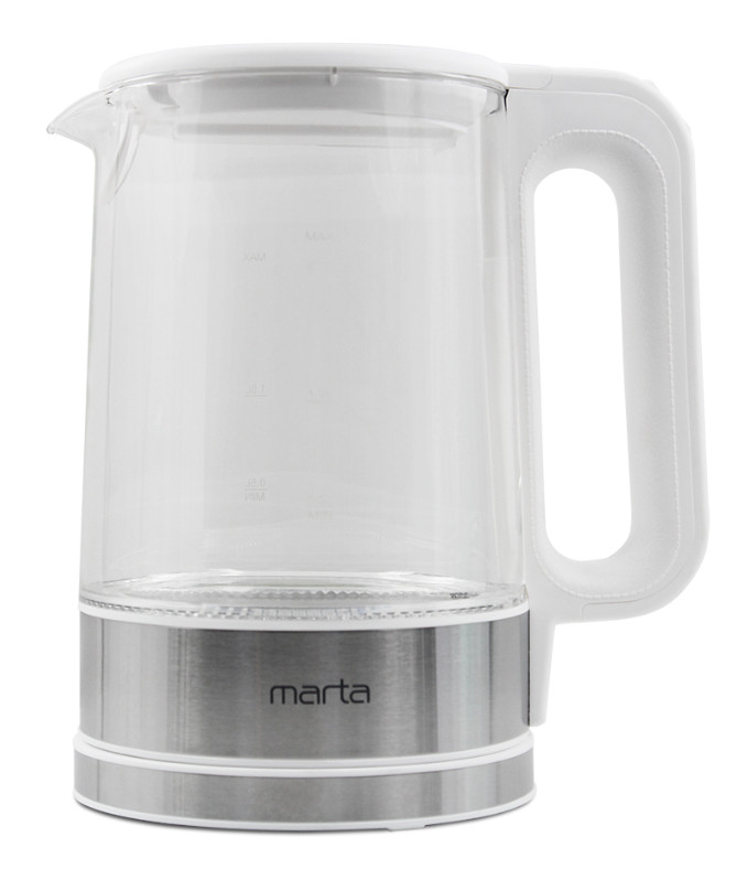 9058558 Электрочайник MARTA MT-4608 белый STDN-0080676