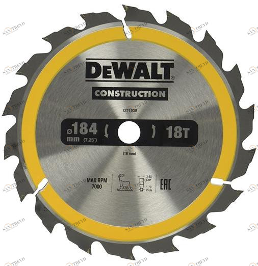 DeWALT Дисковое полотно по дереву sun-id-1387417
