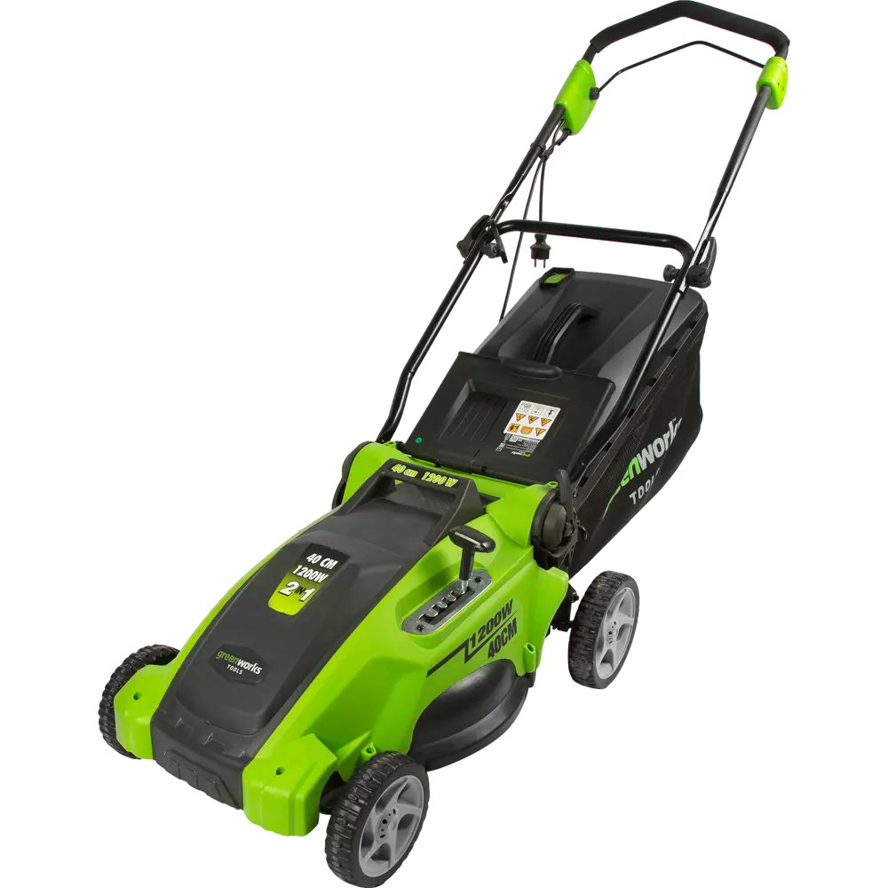 Газонокосилка электрическая Greenworks GLM1240, 1200 Вт, 41 см STLM-2001622