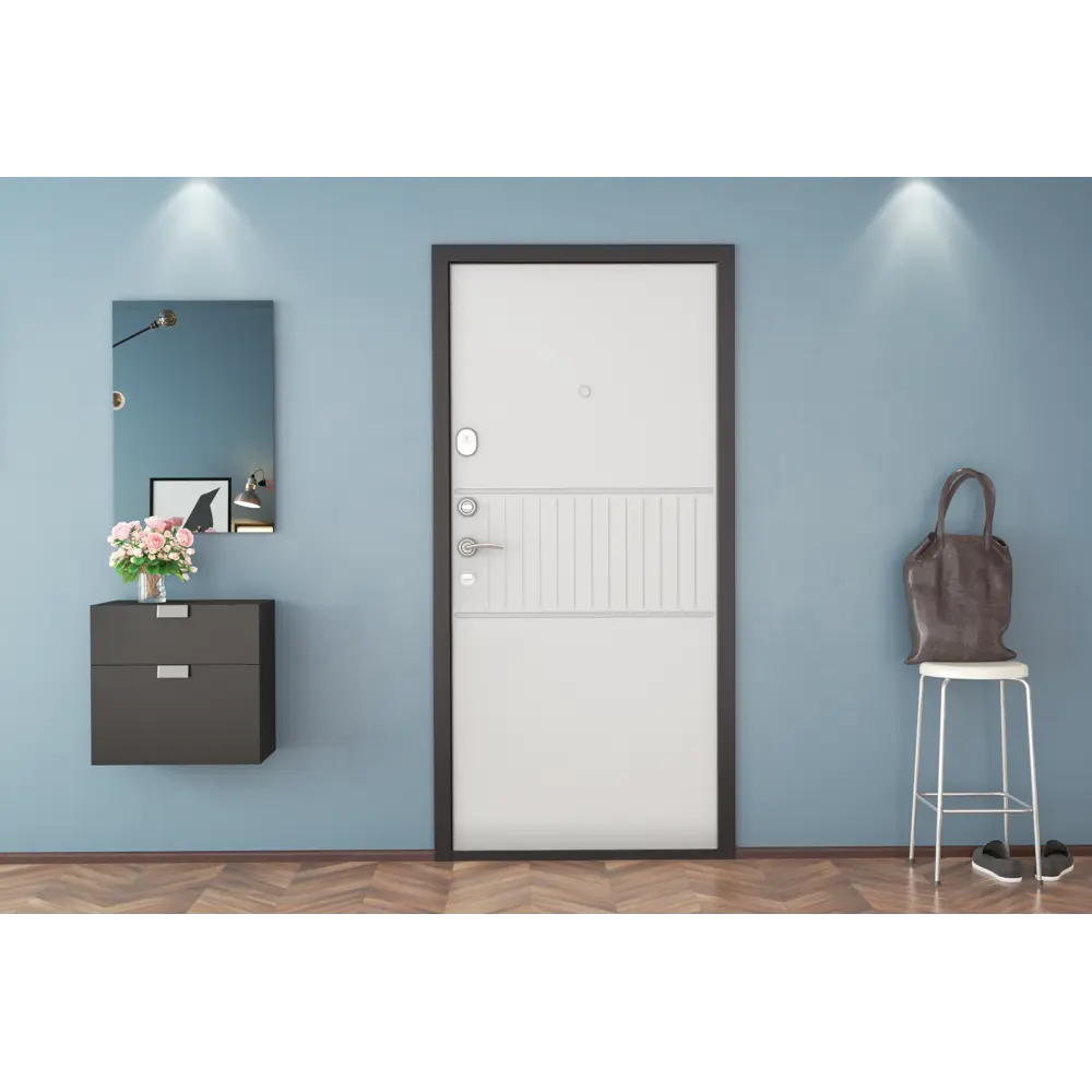 Дверь входная металлическая Премиум New 98x205 см правая силк милк DOORHAN STLM-2203786 - Вид №6