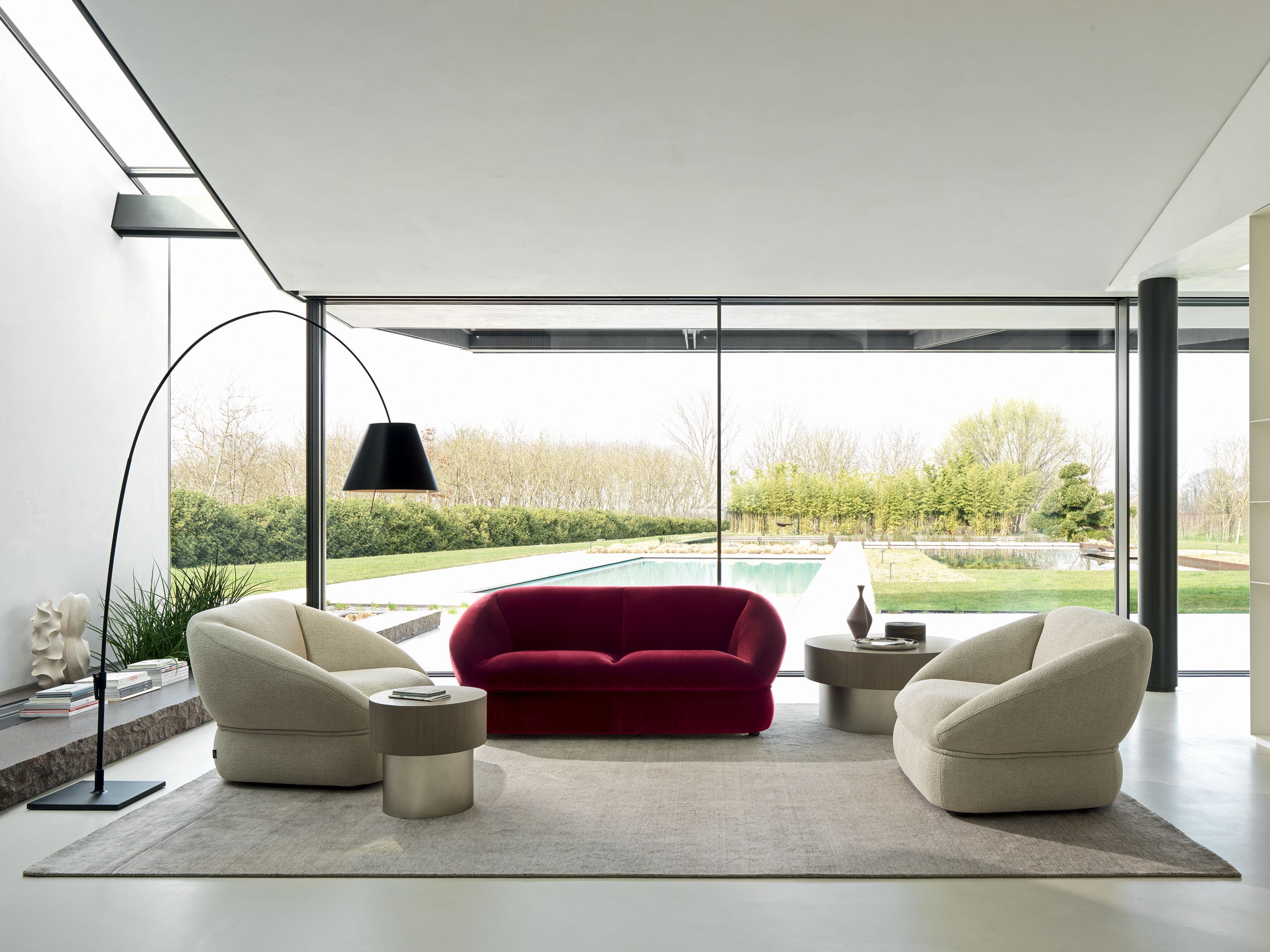 Тканевое кресло с подлокотниками Ditre Italia высокая ARCH-00027151 - Вид №1