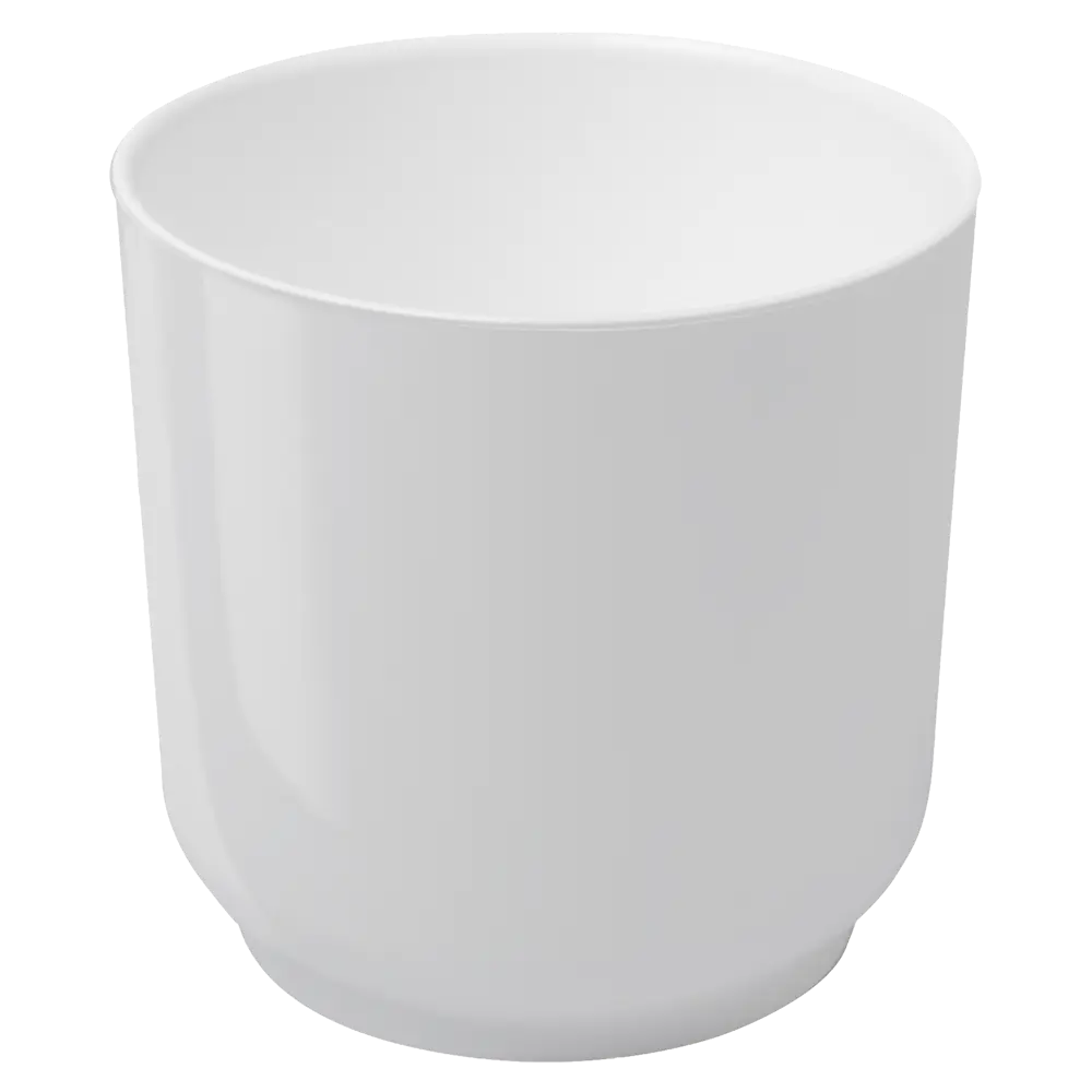 Кашпо Evergreen Design Дельта 13x13.5x13 см v1.5 л пластик белый 89452976 STLM-2125311