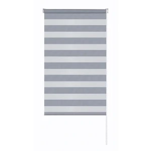 Рулонная штора день-ночь MIAMOZA Сиберия 40×160 см серая 89411448