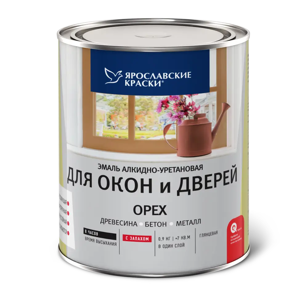 Эмаль для окон и дверей цвет орех 0.9 кг Santreyd STLM-2155672