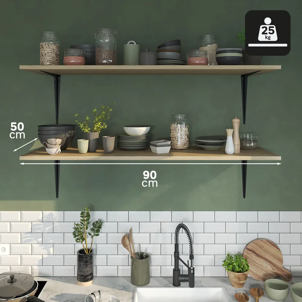 Утилитарный кронштейн Normo 35x40 см нагрузка до 25 кг цвет черный Santreyd STLM-2128343 - Вид №5
