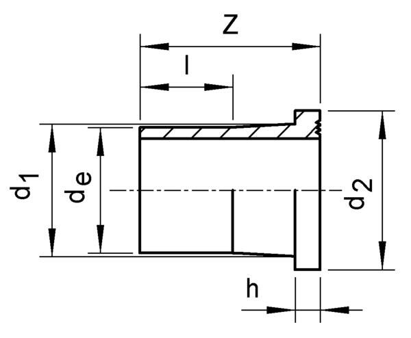 SANIT 902079210 Заглушка конец, ПЭ 100, 17 СДР, длинные  - Вид №1