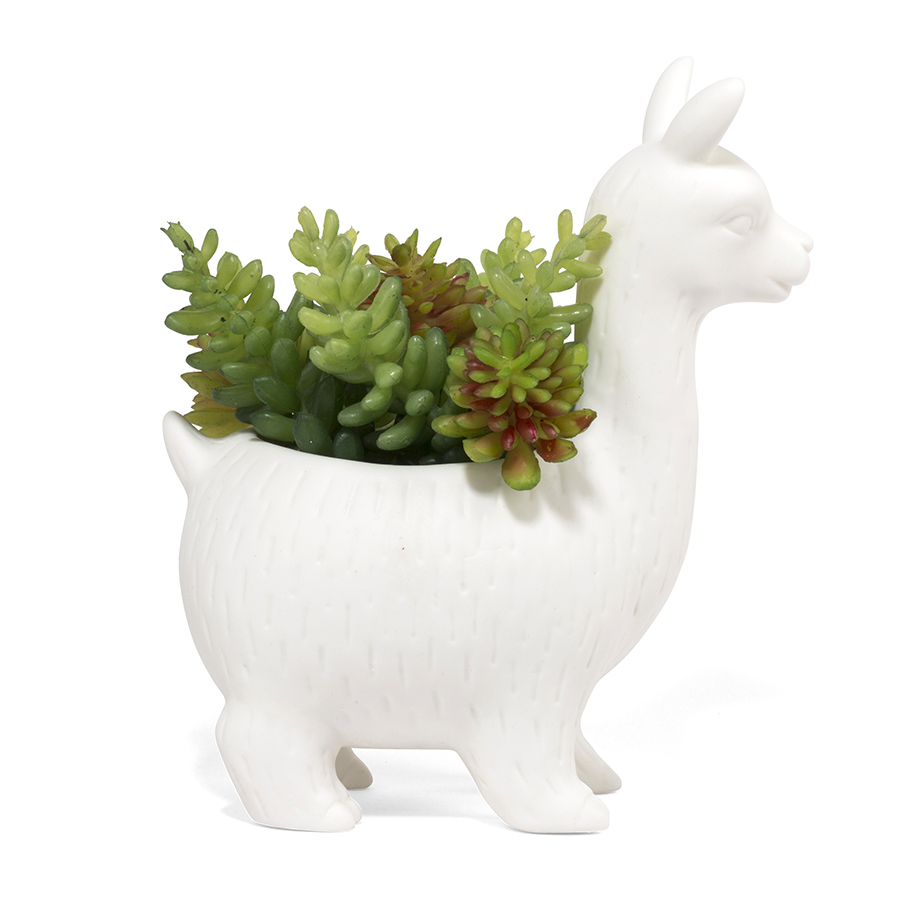 PL08 Кашпо lloyd the llama Kikkerland  - Вид №2