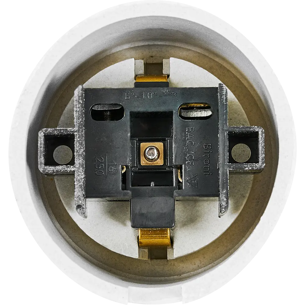 Розетка накладная Electraline с заземлением с крышкой цвет белый Ретро STLM-2045361 - Вид №2