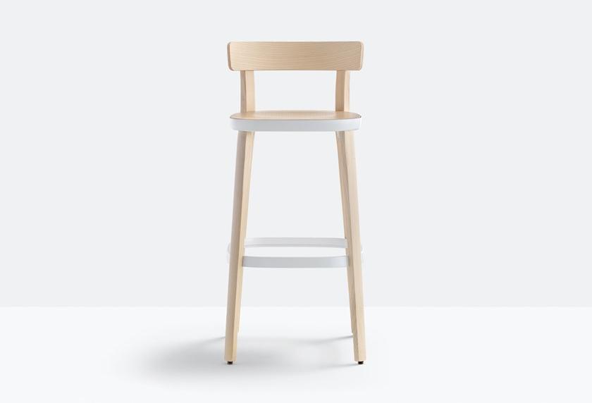 Pedrali Высокий табурет из ясеня со спинкой Folk 2936 - Вид №4