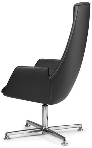 TALIN Поворотное кожаное кресло исполнительное с 4-мя спицами и высокой спинкой Nubia sun-id-1442606 - Вид №1
