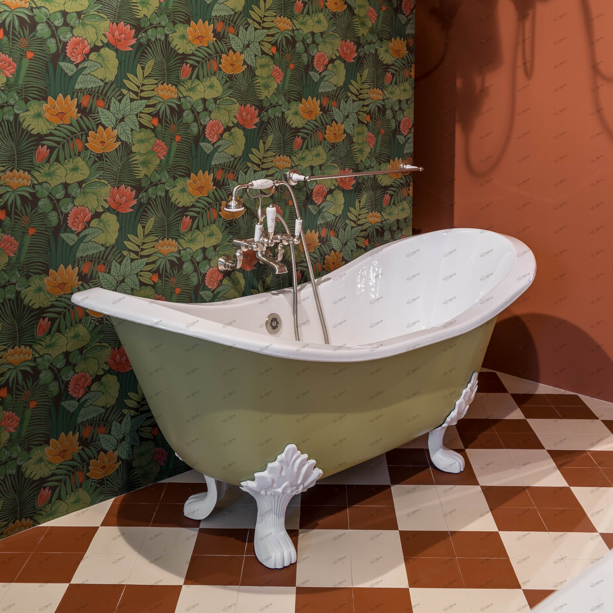 Traditional bathrooms Викторианская напольная плитка COLONIAL Colonial 