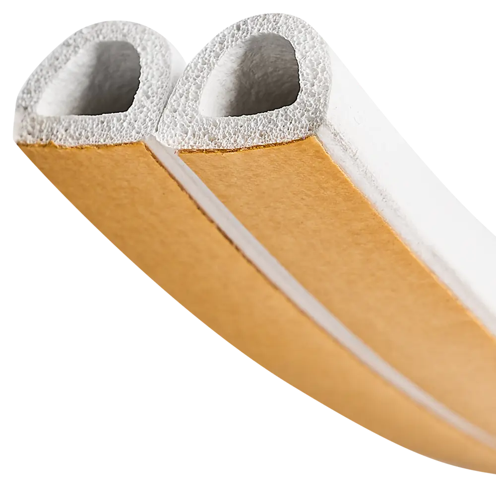 Уплотнитель EPDM для окон и дверей самоклеящийся MONLID D-профиль 6 м цвет белый STLM-2127098 - Вид №2