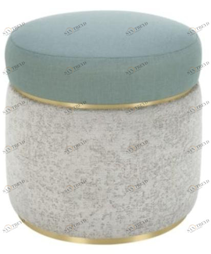 FRATO Круглый пуф с обивкой из ткани Agra Fup240011abn