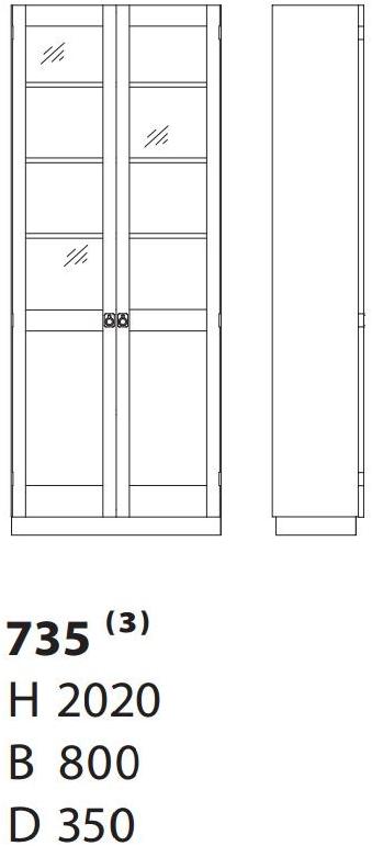 Karl Andersson Витрина в современном стиле Ka72 735  - Вид №1