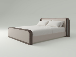 Мягкая двуспальная кровать