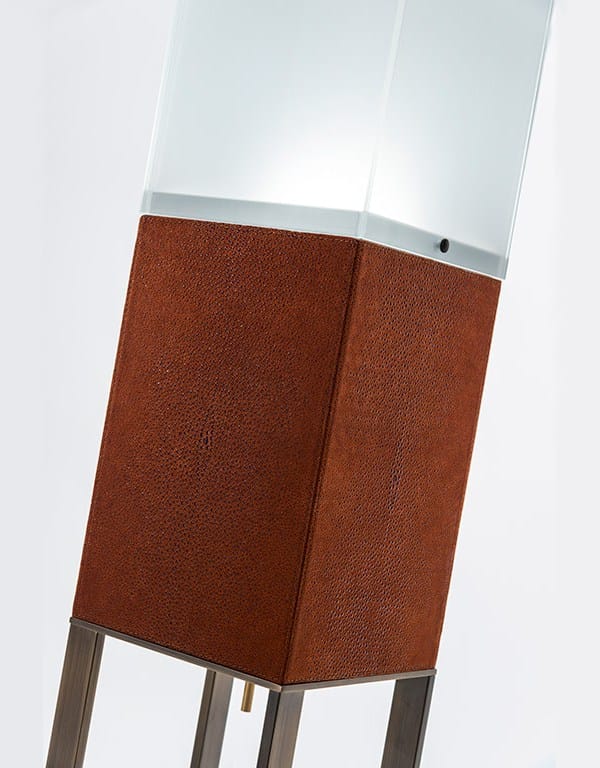 Кожаный светодиодный торшер OAK Милан ARCH-00018293