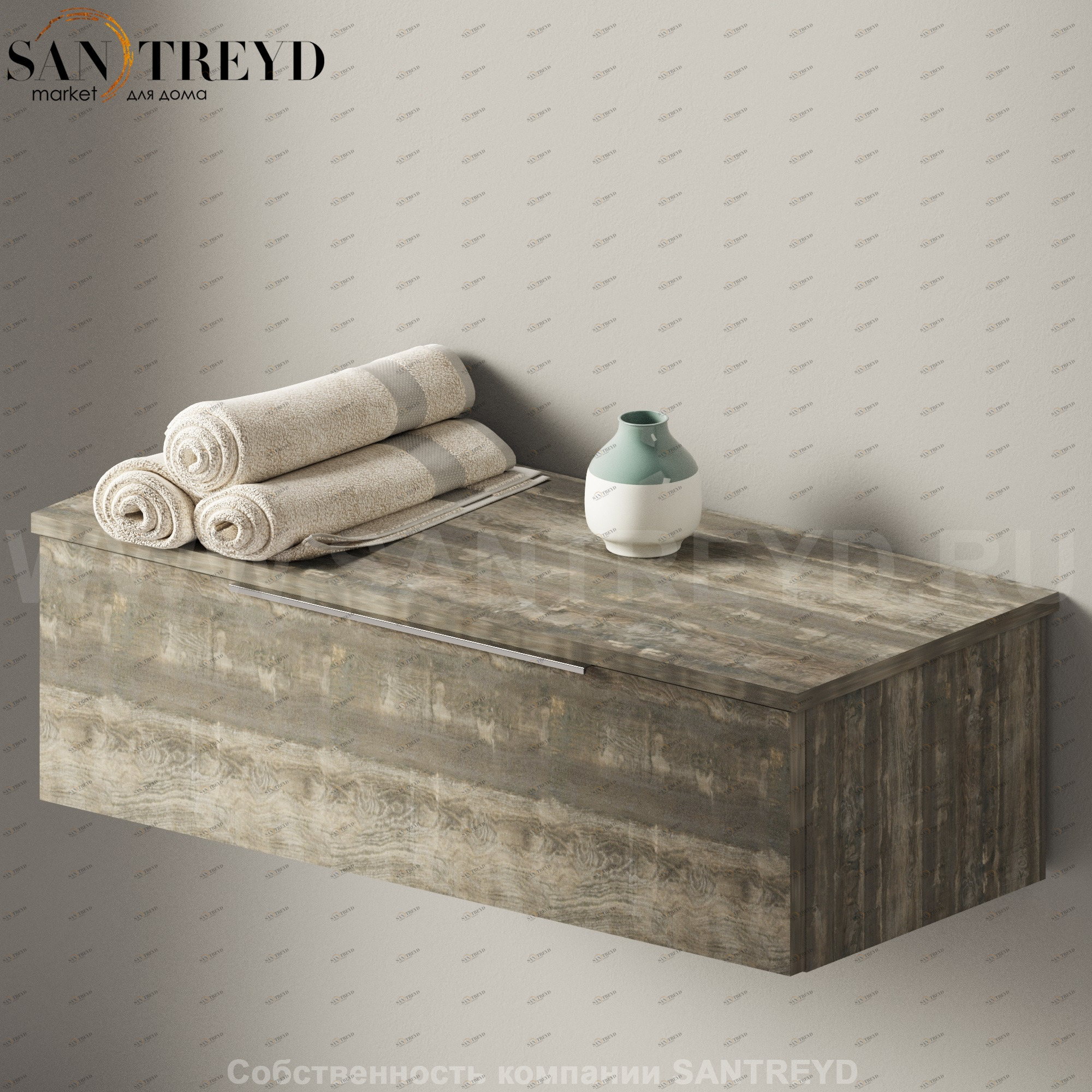 Flaminia BOX Настенная тумба 85 см с 1 ящиком BX288.WE Ceramica Flaminia BX288WE