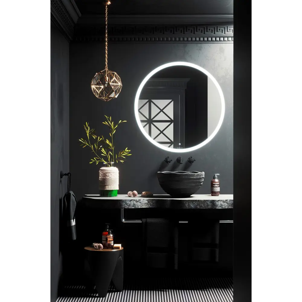 Зеркало для ванной Omega Glass Тип 2 SD982 с подсветкой 110 см круглое STLM-2095543 - Вид №1