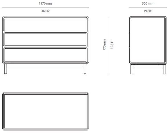 PRADDY Комод из дерева Barbican Tr014/tr011 - Вид №3