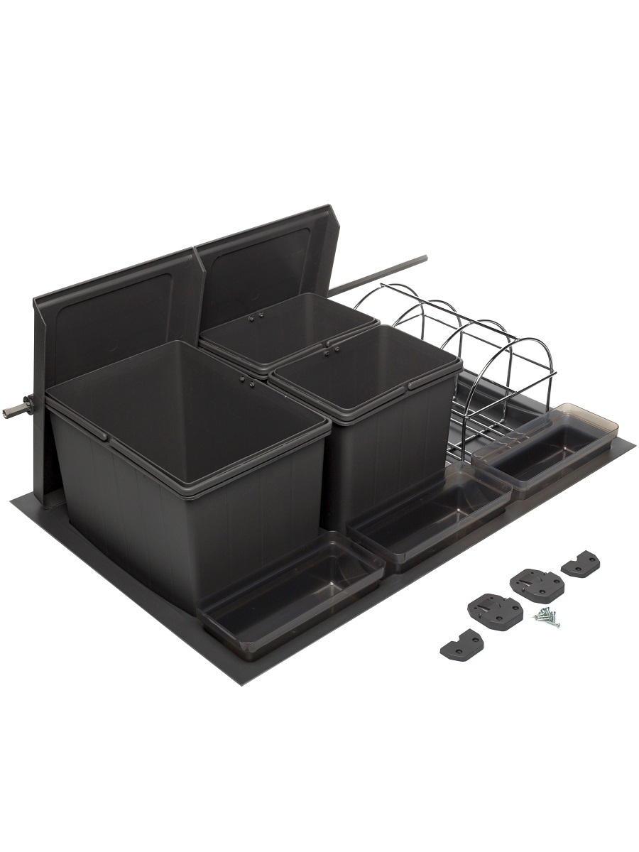 Система сортировки мусора Omega Duet/Top 800/24 Anthracite NAVAKO 10118 - Вид №2