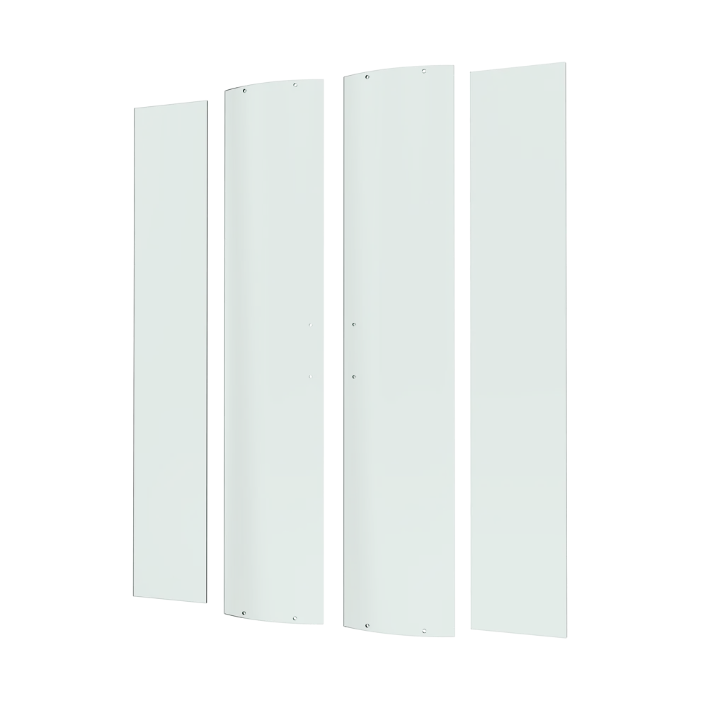 Комплект стекол для душевой ширмы Sensea Easy 1/4 круга 100x100 см прозрачное, цвет профиля на выбор 88103638 STLM-2072850 - Вид №1