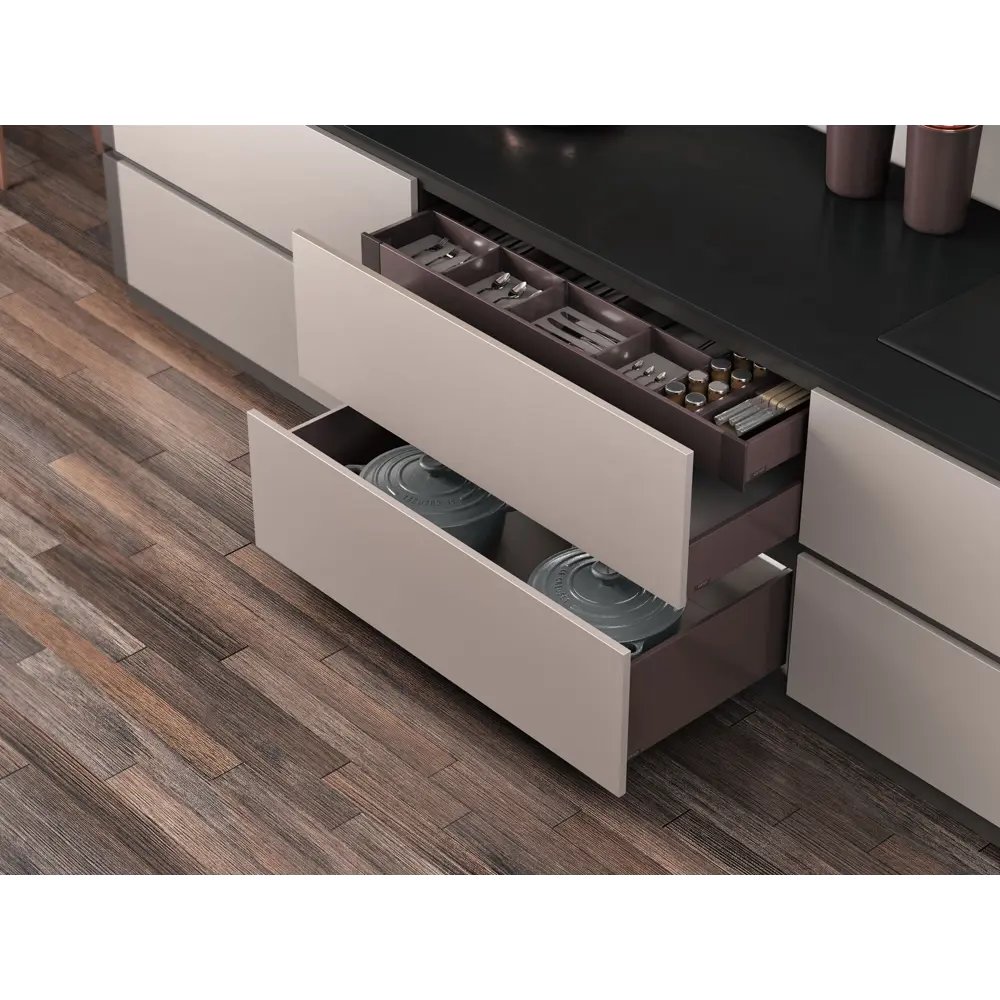 Панель для скрытого ящика Flowbox 36x11 см KONSENSA металл цвет антрацит STLM-2111387 - Вид №13