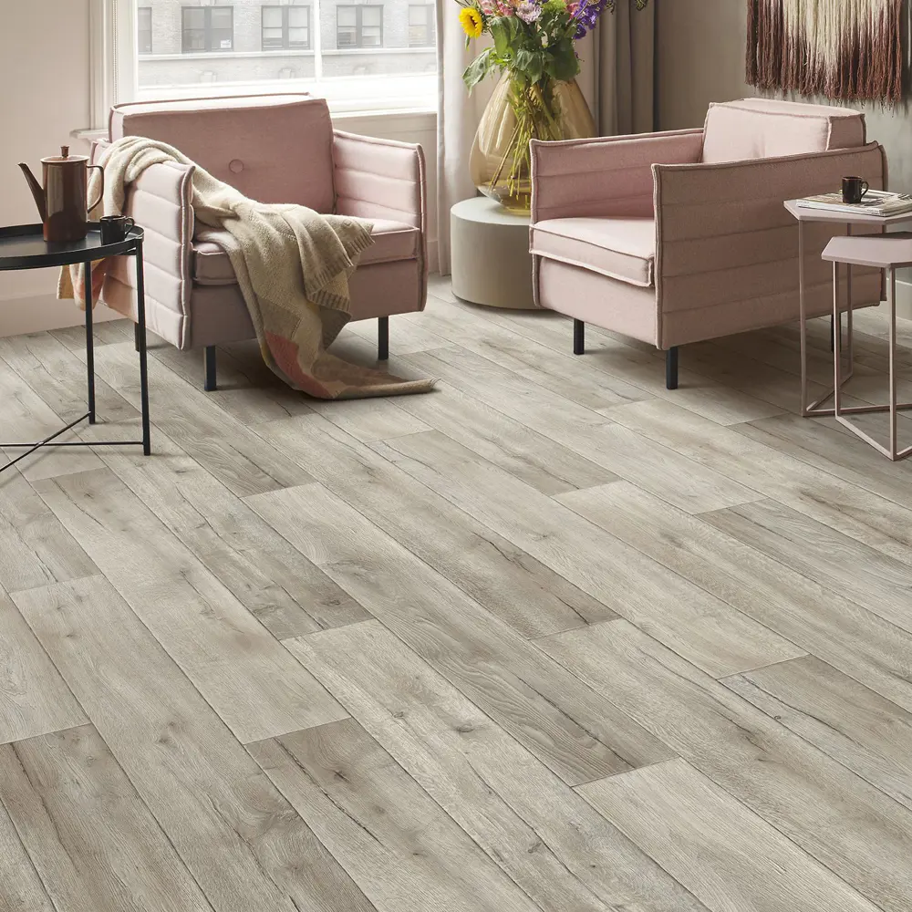 IVC Линолеум «Дуб Вагнер» - серый коммерческий с текстурой выбеленного дуба 83707653 STLM-0891953