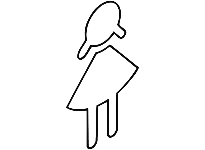 710XA.150.2 значок женщина HEWI Türzubehör  - Вид №2