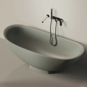 Flaminia IO e SI Ванна пристенная 165 см серая IOS70.7037