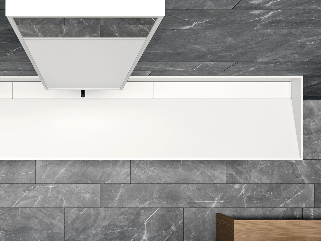 Шкаф для раковины Corian® со встроенной раковиной Rexa уникальный ARCH-00121064 - Вид №4