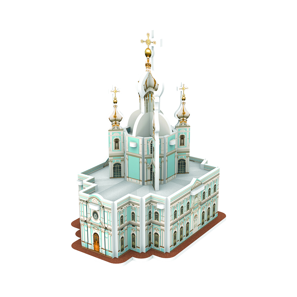 3D Пазл "Две столицы" 17034 Смольный Собор, СПб Не в масштабе IQ 3D sun-id-2094167