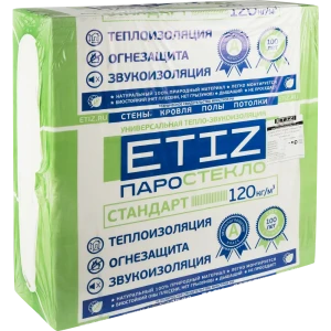 Паростекло Этиз Стандарт 100 мм 600x600 мм 2 шт 0.36 м² 82267065 STLM-2090668