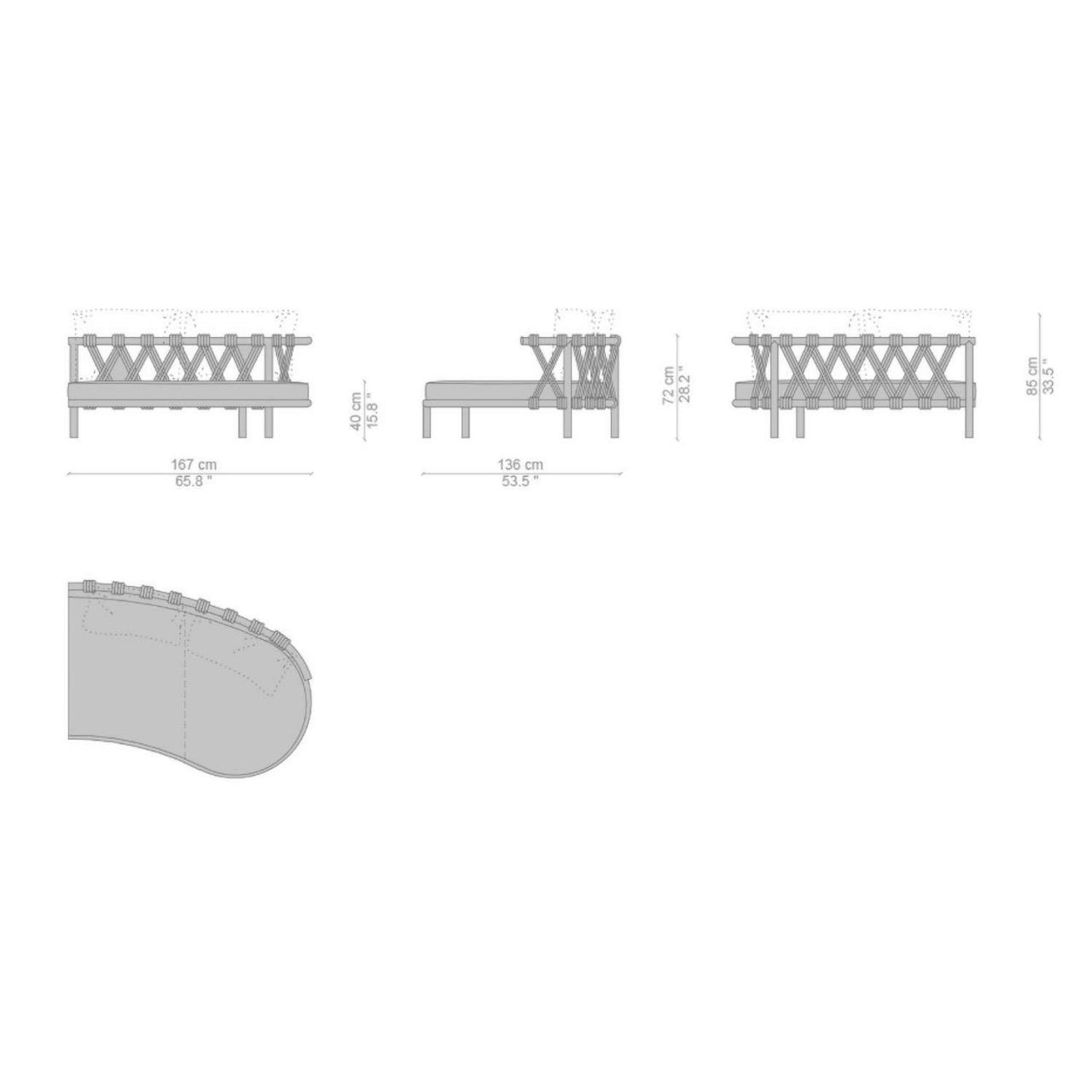 Модульный садовый диван CASSINA Trampoline ARCH-00122194 - Вид №10